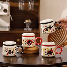 Mugs - 水果黑貓杯黑把蘋果(附彩盒) - 查看 5