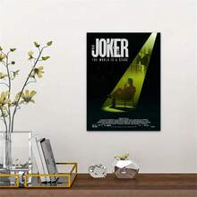 1 PC JOKER Decorative Poster, Framed Wall Art, Modern Decor For Bedroom, Office, Living Room, Cafe, Bar, Dorm, Popular Halloween And Christmas Gift, Holiday Decor, Frameless Decor