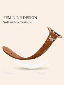 Compatible With Apple Mushroom Stud Watch Band - Rust Brown - View 8