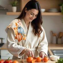 2pcs/100pcs Thanksgiving Autumn Maple Leaf And Pumpkin Print Pattern Kitchen Towel Set, Suitable For Restaurant, Kitchen, Bathroom Interior Decoration, Party Decoration, Holiday Gift, Can Be Given As A Thanksgiving Gift - Multicolor - View 8
