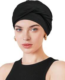 Movable Knot Beanies With Relaxed Stretch Elastic, Chemo Hats For Womenhalloween - màu đen - Xem 10
