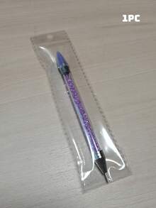 1 Set Rhinestone Picker Tool, Includes Rhinestones, Acrylic Tube Rhinestone Applicator, 3 Wax Heads Sold Separately, Double-Ended DIY Nail Art Tool (OPP Bag Packaging) - Multicolor - View 8