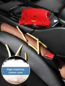 Professional Seat Gap Blocker: Premium Leather Construction With Flexible Design For Perfect Fit In Any Vehicle. Eliminates Lost Items In Seat Crevices & Console Gaps. Ideal For Daily Commuters, RideShare Drivers & Truck Owners. Premium Car Organization Solution For Adults. - 彩色 - 查看 6