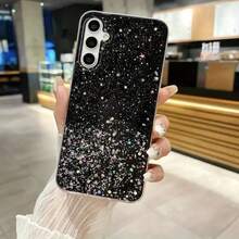 Fashion Starry Sky Glitter Phone Case For 56 A36 A26 A16 A15 A35 A55 A54 A34 A14 5G Cover - 紫色 - 查看 9