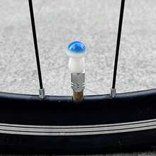 1PC Cute Mushroom Bicycle Valve Core Cover - Fun Bicycle Valve Core Cover, Universal Valve Core Converter Head, Suitable For Bicycle Tire Inflation Hole Protection Cover, Suitable As A Gift For Festivals