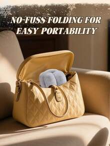 قطعتان/قطعة واحدة من أغطية الأذن الناعمة والفراء، أغطية أذن دافئة وجميلة للطقس البارد، أغطية أذن قابلة للطي كاكسسوار شتوي باللون الأبيض