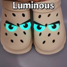 4 件套 - 可爱又有趣的眼形鞋饰，多功能鞋饰，迷人礼物，圣诞节的完美之选 - 夜光1 - 查看 8