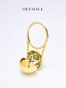 优雅金色金属新娘婚礼派对手拿包，适合婚礼、宴会、派对、海滩度假等场合 - 金色 - 查看 8