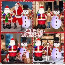 152CM-Papá Noel y muñeco de nieve