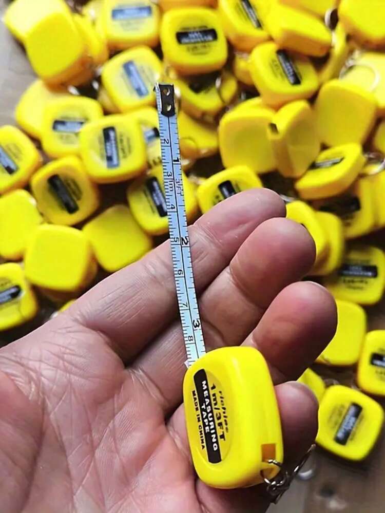 1/4/5/6/8/10 st nyckelringsmåttband mini-måttband funktionellt fickmåttband utdragbart metriskt tums konstruktion festgåvor för födelsedag daglig användning, små måttband nyckelringar funktionellt mini utdragbart måttband, present, 1 m/ 3 fot, 4 färger - Flerfärgad - Visa 3