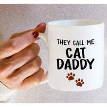 Retreez Funny Mug - They Call Me Daddy Lovers 11 Oz Ceramic Coffee Mugs - Funny, Sarcastic, Motivational, Inspirational Birthday Gifts Husband, Boyfriend, Friends, Coworkers, Dad, Father - CAT019 - 白色馬克杯,黑色手柄和內膽 - 查看 12