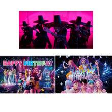 1pc Kpop Background Boy Birthday Party Decoration Backdrop Banner Cartoon Anime Photography Background Poster