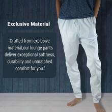 EPSCY Pajama Pants For Men - Relax In Style Lounge Pant – Breathable Sleep Pant With Drawstring And Pocketshalloween - trắng - Xem 9