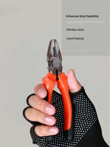 Wear-Resistant Full Palm Anti-Slip Nylon Dot-Coated Fingerless Breathable Work Gloves, Suitable For Express Packaging, Sorting, Outdoor Fishing, Fitness Cycling, Construction Work, Farm, And Garden Labor. If You Love Your Husband, Buy Him A Pair