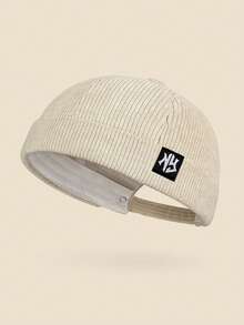 男女通用纽约标志复古灯芯绒飞行员帽，可调节无檐复古时尚帽，适合日常通勤、聚会、外出、街头服饰、摩托车骑行，四季皆宜。 - B - 查看 16