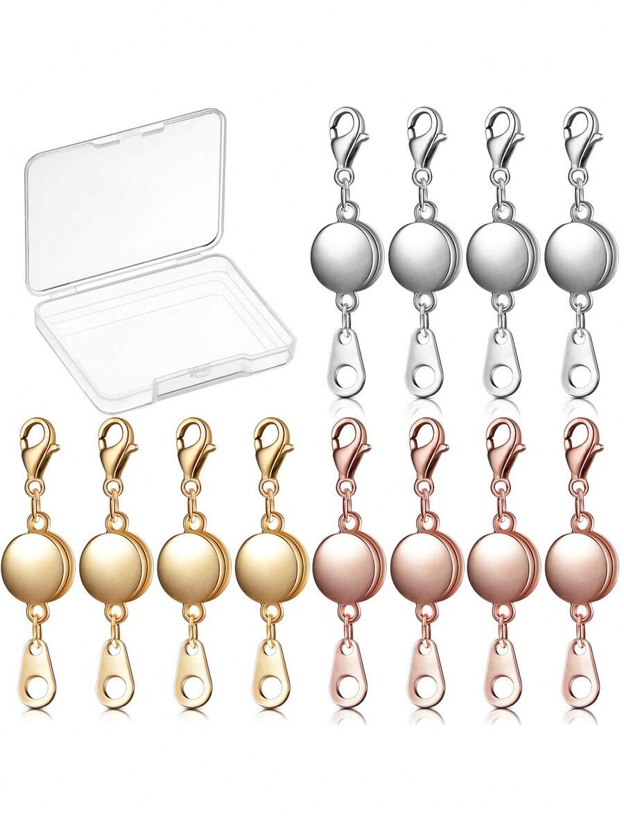 Magnetic Necklace Clasps And Closures - Round Bracelet Extender Clasps For Jewelry Making