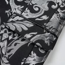 Mens Tuxedo Jacket Paisley Shawl Lapel Suit Blazer Coat Jacket For Dinner,Prom,Wedding - Xám - Xem 6