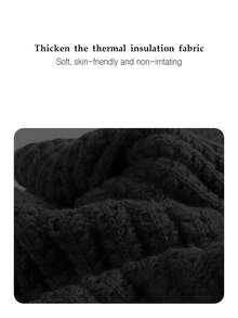 3pcs/Set Slogan Acrylic Beanie Hat, Scarf And Gloves Set, Warm Thick Knit Oversized Headband, Fashion Accessories For Autumn/Winter Winter Gear