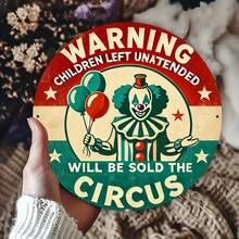 1 biển báo cảnh báo ngộ nghĩnh, sống động - Hình tròn trang trí bền chắc, thích hợp cho nhà cửa, ngoài trời, sân hiên, vườn và bãi cỏ, với bề mặt chống chịu thời tiết và lỗ lắp đặt dễ dàng. - Nhiều màu - Xem 10