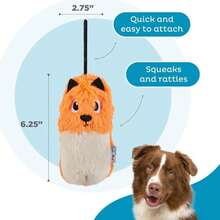 Outward Hound Tail Teaser Replacement Lure For Dog Teaser Wand, Fox - ColorD - 查看 3