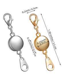 Magnetic Necklace Clasps And Closures - Round Bracelet Extender Clasps For Jewelry Making