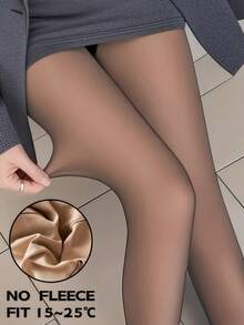 1 đôi quần tất nữ 300g/220g/80g màu cà phê & đen mỏng gợi cảm, phù hợp cho công sở và phong cách gợi cảm mùa thu/đông, cỡ lớn, có lớp lót ấm áp, lớp lót giữ ấm (phù hợp với nhiệt độ 0-15°C), thoải mái. - Cà phê nâu - Xem 10