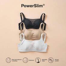 Sujetador moldeador con frente de malla para mujeres - blanco - Ver 8