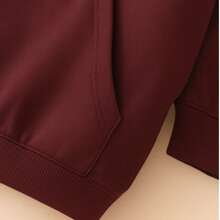 Paris Children's  Sweatshirt Set In Various Colors, Cotton Flannel - Maroon - View 2