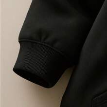 Paris Children's  Sweatshirt Set In Various Colors, Cotton Flannel - 黑色 - 查看 3