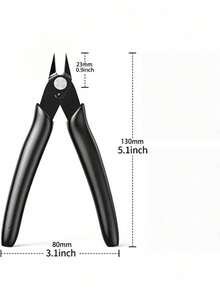 1pc Micro Flush Cutter, 5 Inch Precision Wire Clippers, Hobby Snips Small Side Cutting Pliers For Jewelry Making, Electronics