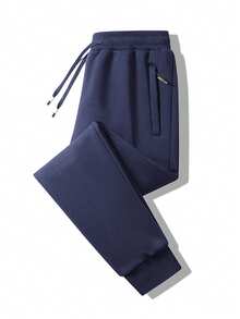 Quần nỉ thể thao ngoài trời thường ngày cho nam, Thu/Đông - Màu xanh lam - Xem 4