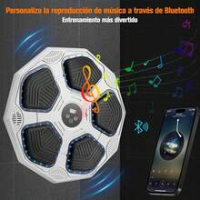 Máquina de Boxeo Musical Bluetooth / Montada en la Pared con Guantes para Hombres y Mujeres / 9 Modos de Música Volumen Ajustable - 1 - Ver 7