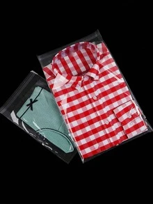 100/200个随机透明玻璃纸袋，自粘OPP袋，塑料礼品包装袋，适用于珠宝、派对礼品、糖果、工艺品等。 - 白色 - 查看 6