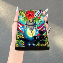 A Creatively Designed And Popular TPU Phone Case With The Puerto Rico Flag, Suitable For Samsung Galaxy Series Phones Including A05, A15, A14, A13, A52, A23, A53, A54, S23, A32, A25, S20, S21, S24, Fe, Uhd, 4G, And 5G. - 黑色 - 查看 10