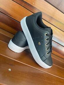 Women's Heart-Shaped Tennis Shoes - Comfortable - Immediate Shipping - màu đen - Xem 2