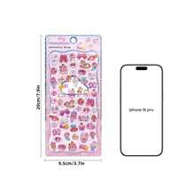 3D Cute Stickers, Reusable Cartoon Scene Stickers, Fun DIY Scrapbooking Planner Journal Notebook Laptop Phone Case Stickers, Adult Hollow Embossed Style