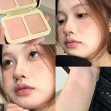 HERORANGE 甜心双色哑光腮红盘 - 丰盈低饱和度，自然提亮，修容高光三效合一 - 彩色 - 查看 10