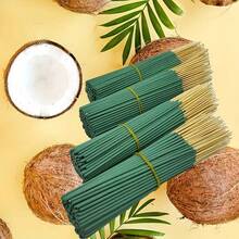 34/98/235 Palitos de incienso de coco natural hechos a mano, llenan la habitación con un aroma tropical fresco cuando se encienden, ayudan con la meditación y la relajación, disfruta de la sensación de la brisa marina