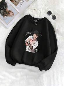 Casual Women S T Shirt KPOP SEVEN 7 JUNG KOOK Female Short Sleeve Summer Harajuku Fashion Couple Kaw Pullover - 黑色 - 查看 1