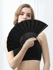 1pc/10pcs Solid Color Flat Plastic Fan,Ladies Folding Fan,Fashionable & Elegant Simple Solid Color Hand Fan,Wedding Performance Fan,Plastic Portable Handheld Dance Party Fan, Chinese Japanese Wedding Decoration Folding, Low-Key And Simple Gift,Suitable For DIY, Suitable For Party Themes Or Creating Unique Designs