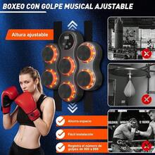 Modelo de Pared Grande, máquina de Boxeo Profesional, con Guantes de Boxeo, electrónica LED de Colores y Bluetooth, 9 velocidades y Modos, para niños y Adultos - Negro - Ver 3