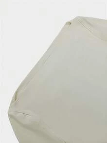 Conjunto de 2 peças de saia plissada elegante com laço e blusa de manga comprida para mulheres, adequado para coquetéis - Damasco - Ver 5