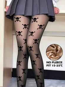 1双女士300克/220克/80克黑色性感透明连裤袜，秋冬季商务性感紧身裤，大码打底裤，保暖内衬连裤袜，保暖打底裤（适合0-15°C） - 黑色 - 查看 14