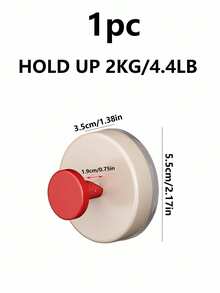 1 cái/2 cái/4 cái Móc cửa hút, keo dính chịu lực mạnh, không cần khoan lỗ, đặt chìa khóa ở lối vào, đặt đồ tạo tác, đặt mũ và dán đồ vật - Nhiều màu - Xem 19