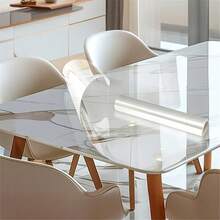 1 Roll Transparent Waterproof Oil-Proof Self-Adhesive Paper, Peel And Stick, Oil And Heat Resistant, Suitable For Kitchen Cabinet Shelves, Drawers Lining, Kitchen And Room Decoration