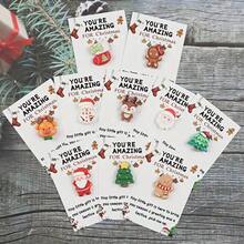 10 piezas Tarjetas de Navidad con colgante de resina - Diseño "Eres increíble esta Navidad", perfectas para regalos navideños, abrazos de bolsillo y para amigos y familiares, tarjetas de felicitación navideñas | Diseño navideño | Tarjetas de papel, Tarjetas de Navidad