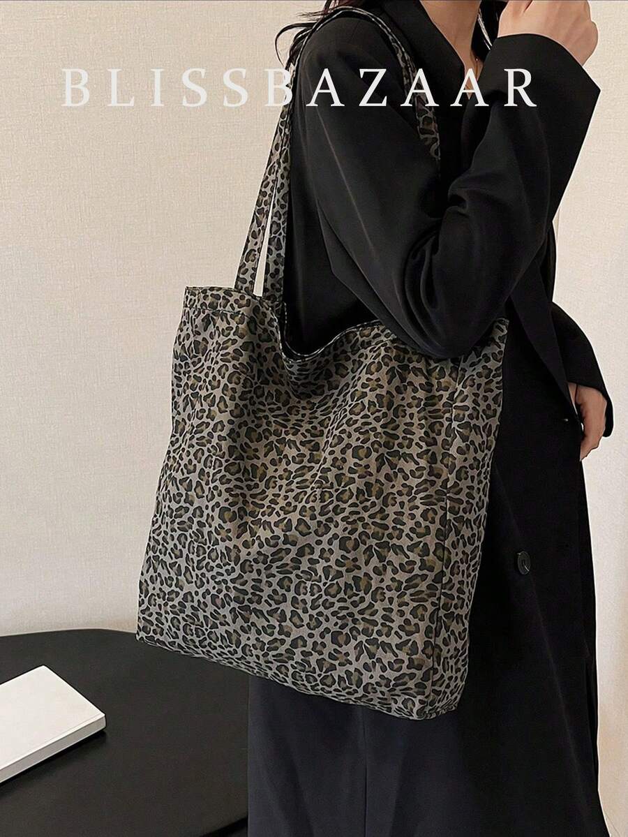 Luxury Brand Designer Women Shoulder Bags Fashion Retro Female Messenger Bag High Quality Soft Leather Women's Cross Body Bags, Retro Inspired Vintage Bag For Women, Leopard Print Purse For Women Leopard Comeback, Animal Print Women Bag, School Supplies, School Bag, School Handbag, School Tote Bag, School Bookbag, Back To School Bags, Large Capacity, Lightweight - Multicolor - View 1