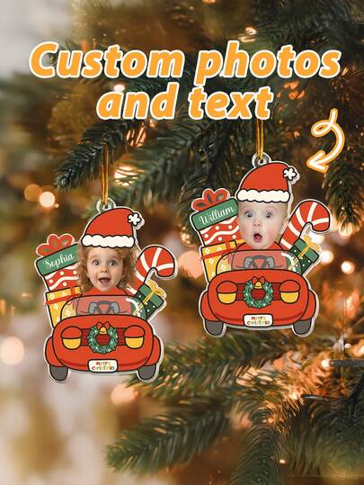 1 Peça Ornamento Acrílico Personalizado, Itens Decorativos Personalizados Especialmente Projetados para Casais Comemorarem seus Anos Dourados. Presentes Personalizados de Aniversário de Casamento, Natal para Marido e Esposa, e Dela, Decorações de Aniversário de Casamento, Presentes de Aniversário. Presentes Engraçados de Amigo Oculto, Ornamentos Personalizados, Presentes Personalizados Makezbright