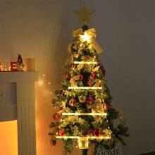 Battery-Powered LED Christmas Trapezoidal Lights (Batteries Not Included) - 8 Lighting Modes, Ideal Christmas Gift For Home & Garden Decor