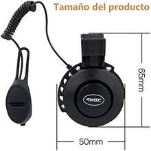 BOSTOM.F Campana De Bicicleta Timbre de Bicicleta Impermeable Bocina De Bicicleta De Volumen Ajustable con Carga USB Adecuado para Manillares De 2.2-3.2 Bicicleta General - Negro - Ver 5